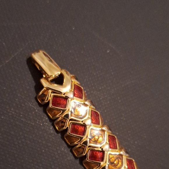 Joan Rivers Gold and Red Woven Bracelet - Picture 3 of 5